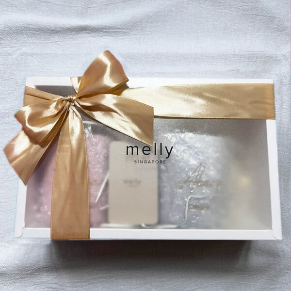 White Personalised Gift Set Wrapped